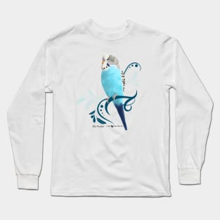 Blue Parakeet Long Sleeve T-Shirt